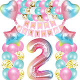 5 x Brand New iWheat Balloon 21st Birthday Pink, Decoration 21st Birthday Girl, Birthday Decoration 21 Years Girl, Giant Foil Balloon Number 21, Happy Birthday Banner Colorful Foil Balloon Number 21 for Children Girls - RRP €40.25