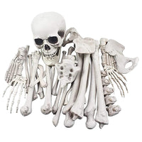 1 x RAW Customer Returns Abaodam 28pcs Halloween Skeleton Bones and Skull Decoration Human Skeleton for Haunted House Lawn Yard Decoration Skull Scary Scene - RRP €35.46