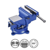 1 x RAW Customer Returns uyoyous Vice Rotatable with Anvil 360 Rotatable for Workbench Engineer New 5 inch, 125 mm, table vice - RRP €13.13