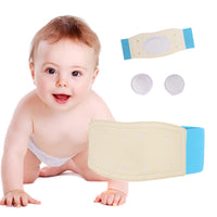 1 x RAW Customer Returns Paskyee Umbilical Hernia Belt Baby Belly Band Infant Abdominal Binder for Hernia Support Truss Children Navel Belly Button Band Newborn Baby Supplies Adjustable Wrap Blue - RRP €19.67