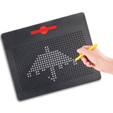 1 x RAW Customer Returns ALEENFOON Magnetic Drawing Board for Children from 3 Years, Drawing Board Magnetic Writing Board Drawing Board Magic Board Wipeable Writing Educational Toy Large, Black  - RRP €19.15