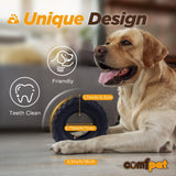 1 x Brand New COMFPET Dog Squeak Toys Tire Toy with Print, Natural Rubber Dog Toys for Extreme Chewers TiresToys for Small Medium Dogs Intelligence Training Sports Training - RRP €18.68