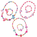 19 x Brand New SUNSK children s jewelry bracelet set, children s necklace, princess pearl necklace, bracelets, children s wooden chain, children for wooden beads, little girls gifts, 6 pieces - RRP €364.8