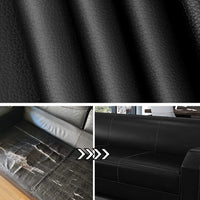 9 x Brand New Gudong Leather Patch, One Roll of Self-Adhesive Leather Patch, DIY Synthetic Leather for Car Seat Sofa Furniture Leather Repair and Renovation 42 x 137cm Black  - RRP €163.26