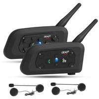 1 x RAW Customer Returns EJEAS V6PRO Motorcycle Intercom Bluetooth Headsets 1200m up to 6 Riders DSP Noise Reduction, Waterproof, Communication System for Motorcycles - RRP €97.99