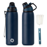 1 x RAW Customer Returns Fjbottle stainless steel sports drinking bottle with magnetic lid 1L, 800ml, 600ml, 400ml BPA-free leak-proof children s bottle - suitable for carbonated drinks, bicycle water bottle thermos for school, fitness - RRP €21.99