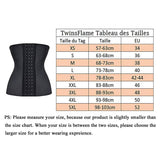 1 x RAW Customer Returns TwinsFlame Women s Latex Waist Trainer Gift Tape Measure Body Full Bust Corset Training Sports Corset, Black, 2XL For Waist 81-86CM  - RRP €39.99