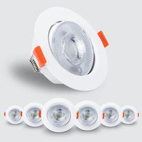 1 x RAW Customer Returns Kambo LED recessed spotlight 230V, 6W spot LED ceiling light white 40 swiveling round 610LM cold white 6000K 6-pack - RRP €25.64