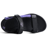 1 x Brand New ANBIWANGLUO Sandals Girls Sports Sandals Child Girls Sandals 2-Strap Children Shoes Summer for Pool Swimming Pool Beach 39 EU, Black Purple - RRP €24.19