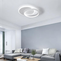 1 x RAW Customer Returns Tealight LED ceiling light, 40W 4500LM ceiling lamp modern, LED ceiling lighting round for living room, bedroom, dining room, warm white light 6500k, 40CM - RRP €35.99