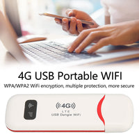 1 x RAW Customer Returns ASHATA Portable 4G LTE USB Router, 4G LTE USB WiFi Hotspot, Portable Mobile USB WiFi, WPA WPA2 Encryption, Mobile WiFi for Travel at Home Outdoor, Support 10 Devices - RRP €24.0