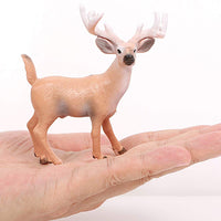 15 x Brand New Amosfun 6pcs Deer Family Christmas ornament artificial Deer Model Wild Forest Animal Woodland Deer Elk Christmas Craft decor Miniature Reindeer Table Figurines Combined Pattern  - RRP €253.95