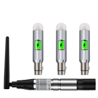 1 x RAW Customer Returns Pack Wireless DMX512 Transmitter and 3 Pack Rechargeable DMX512 Wireless Receiver 2.4G ISM DMX Controller Male Female for Moving Heads LED Stage Lighting - RRP €135.99