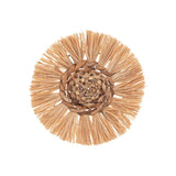 1 x RAW Customer Returns Atmosphera - Set of 3 wall decorations - Raffia D25 cm - Beige - RRP €44.32