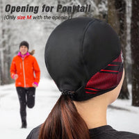 1 x RAW Customer Returns ROTTO cycling hat running hat men women warm windproof winter hat helmet under cap sports hat for cycling running skiing winter sports - RRP €18.19