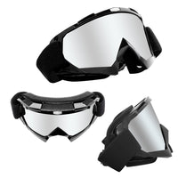 1 x RAW Customer Returns 4-FQ Motocross Goggles, Motorcycle Goggles, High Quality Off Road Racing Cross Goggles, Anti Fog UV Protective Goggles Sports Goggles Retro Cycling Goggles for ATV Dirt Bike, Adjustable Goggles for Glasses Wearers - RRP €21.19