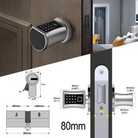 1 x RAW Customer Returns Electronic Lock Cylinder no app eLinkSmart Door Lock Cylinder 80mm 40 40 with Fingerprint Password and Key - Suitable for most EU door locks - RRP €98.99