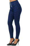 1 x RAW Customer Returns Elara Women s Jeans High Waist Push Up Skinny Fit Chunkyrayan 1166-7 Navy-44 2XL  - RRP €29.24