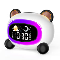 1 x RAW Customer Returns Lemnoi children s alarm clock, sleep trainer for boys and girls, battery-operated children s alarm clock with snooze function, 4 brightness levels and colorful night light, gift for children - RRP €29.99