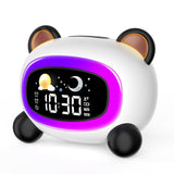 1 x RAW Customer Returns Lemnoi children s alarm clock, sleep trainer for boys and girls, battery-operated children s alarm clock with snooze function, 4 brightness levels and colorful night light, gift for children - RRP €29.99