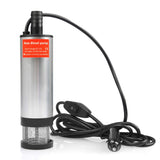 2 x RAW Customer Returns FOROREH DC 12V 35L min diesel pump, 12v water and oil pump, stainless steel submersible pump, oil and diesel transfer pump with cigarette lighter, car fuel pump - RRP €44.8