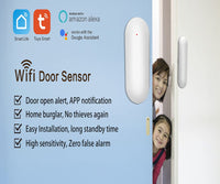 1 x RAW Customer Returns PGST Wireless Smart WiFi Door Window Sensor, Low Energy Door Window Alarm Compatible with Alexa Google Assistant, Auto Detection Fits for Doors, Windows and Cabinets, Homes and Offices - RRP €15.07