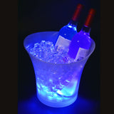 1 x RAW Customer Returns Tiandirenhe New Led Ice Bucket, Champagne Cooler Led, 5L Led Ice Bucket, Color Can Be Adjusted, Colorful Gradient, Colorful Flash, for Cooling Champagne, Wine, Drinks, Beer, for Party, Bar Club Theme - RRP €28.22