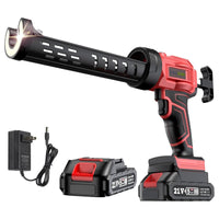 1 x RAW Customer Returns 21V Cordless Cartridge Press Electric Cartridge Gun with 4 Speeds and LED Light, Silicone Syringe for Sealing, Filling, Caulking - RRP €80.66