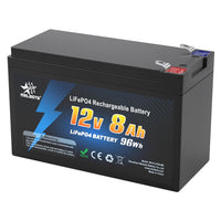 1 x RAW Customer Returns melasta 12V 8Ah LiFePO4 battery, BMS protection, rechargeable 2000 cycles deep cycle lithium battery, lithium battery, perfect replacement for lead-acid batteries for caravans, camping, solar systems, boats - RRP €48.99