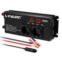 1 x RAW Customer Returns LVYUAN Inverter 1500W 12V 230V 240V Modified Sine Wave Voltage Converter - RRP €59.99