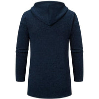 1 x Brand New Shuanghao Men s Autumn Winter Sweater Sweater Knit Sweater Hooded Sweatshirt Hoodie Cardigan Pullover Coat Jacket Jackets Coat Vest Knitted Jacket Warm Fleece Lined Large Men M - RRP €42.99