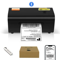 2 x RAW Customer Returns Yinleader Thermal Printer DHL Label Printer Label Equipment 4 6 Bluetooth Label Printer Mobile Phone Printing, Thermal Label Printer, Compatible with Barcode, Amazon, DHL, FedEx, UPS - RRP €179.98