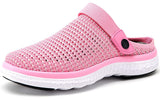 1 x Brand New Gaatpot Clogs Women Men Mules Mesh Slippers Sandals Summer Beach Garden Mesh Scarpe Pink N 44EU - RRP €29.99