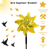 50 x Brand New Shengruili 6PCS Windmills Bird Repellent,Windmill Orchard,Bird Repellent Reflective Windmill,Orchard Bird Repellent,Reflective Windmill,Bird Scarer Reflective Bird Repellent - RRP €480.0