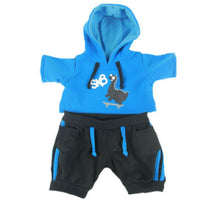 1 x RAW Customer Returns 40cm Blue Dinosaur Hoodie - Teddy Outfit Clothing- Teddy Bear Not Included - RRP €17.9