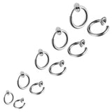 1 x RAW Customer Returns Bo Win 5 pairs set of stainless steel silver earrings clips for men, women, girls, children, men, magnetic earrings without ear hole, men s ear clips, women without ear holes,small hoop earrings, silver, non-piercing - RRP €11.78