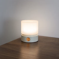 1 x RAW Customer Returns Smilodon night light lamp with timer, night light for children and adults, baby nursing light, white LED bedside lamp table lamp, dimmable, rechargeable built-in battery - RRP €22.18