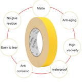 1 x RAW Customer Returns QILIMA fabric tape yellow, 25 mm x 55 m, removable gaffer tape, matt and non-reflective - RRP €26.4