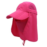 1 x RAW Customer Returns Outfly 360 UV Sun Protection with UPF 50 Neck and Face Flap, Sun Protection Hats for Men and Women, Wide Brim, Foldable, Packable for Fishing, Climbing, Hiking - RRP €15.99