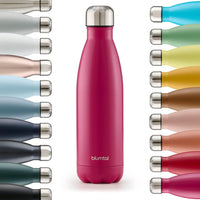 1 x RAW Customer Returns Blumtal drinking bottle stainless steel Charles - Thermos bottle 1000 ml - BPA-free thermo drinking bottle cold warm - leak-proof drinking bottle - Stainless Steel Water Bottle - Bottle metal - Berry - Pink - RRP €18.79