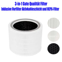 1 x RAW Customer Returns Replacement filter for LEVOIT Core 200 200S Core 200S-RF 3-in-1 HEPA filter compatible with LEVOIT Core 200 200S air purifier -2 pieces, white - RRP €35.28