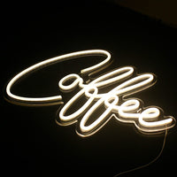 1 x RAW Customer Returns Wanxing Coffee Neon Sign - Coffee Neon Sign Letters Led Neon Sign Cafe Neon Light for Wall Cafe Decor, Neon Light for Bar, Cub, Coffee House, Restaurant, Room Decoration Warm White  - RRP €35.99