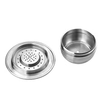 1 x RAW Customer Returns HAILASRE Reusable Stainless Steel Coffee Pods for Bia Beds, Premium Espresso, Refillable Coffee Capsules for Coffee Machines, 1 Metal Coffee Capsule 1 Coffee Tamper - RRP €29.85