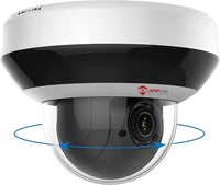 1 x RAW Customer Returns Anpviz 4MP PoE PTZ Dome Camera Outdoor 4X Optical Zoom, IP Surveillance Camera IR Night Vision, IP66, with Audio Alarm SD Card Slot Motion Detection, Guarding Vision H Series  - RRP €201.67