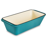 1 x RAW Customer Returns WEES-CK enamelled cast iron bread baking pan - ideal as a loaf pan for baking bread, cake pan, casserole dish and roaster, suitable for all types of stoves and dishwasher safe turquoise  - RRP €43.99