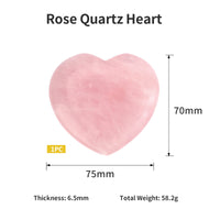 2 x RAW Customer Returns ideayard Large Rose Quartz Heart 75mm Healing Rose Crystal Lovers Stone Meditation Good Luck Relieve Anxiety Stress Palm Worry Stone for Gift - RRP €35.98