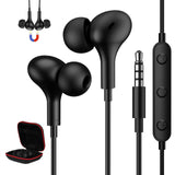 1 x RAW Customer Returns Headphones for XiaoMi Redmi Note 13 12 Pro 11S 11 Pro 10S, magnetic in-ear headphones with cable, earphones headset 3.5 mm jack plug with microphone for Samsung A24 A14 A13 A12 Galaxy A52S A32 A22 A23 5G - RRP €14.11