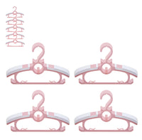 1 x RAW Customer Returns Children s clothes hangers that grow with the child, JSF Set20 Pink Stackable clothes hangers with kitten hooks, non-slip baby clothes hangers, children s clothes hangers for children s clothing, baby wardrobe- RRP €20.71