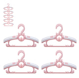 1 x RAW Customer Returns Children s clothes hangers that grow with the child, JSF Set20 Pink Stackable clothes hangers with kitten hooks, non-slip baby clothes hangers, children s clothes hangers for children s clothing, baby wardrobe- RRP €20.71