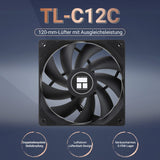 1 x RAW Customer Returns Thermalright TL-C12C CPU fan 120mm case cooler fan, 4-pin PWM silent computer fan with S-FDB bearing included, up to 1550RPM fan - RRP €6.88